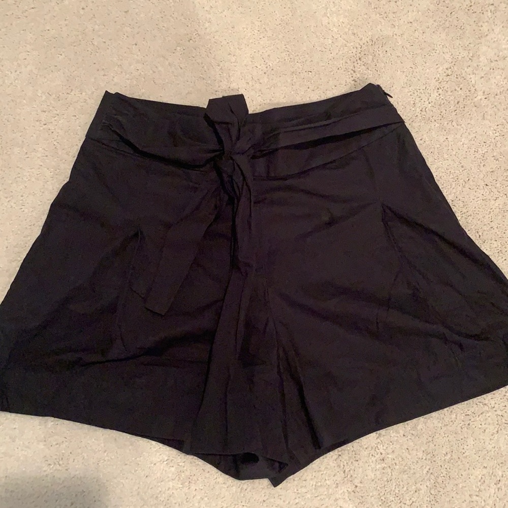 black shorts